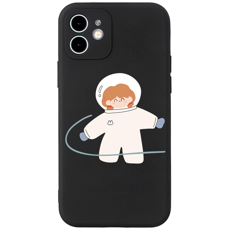 Ốp lưng JURSUE hoạt hình cặp đôi dễ thương đẹp cho iPhone 13 12 11 Pro Max SE 2020 X XR XS ip 8 7 6 6S Plus kute Y167