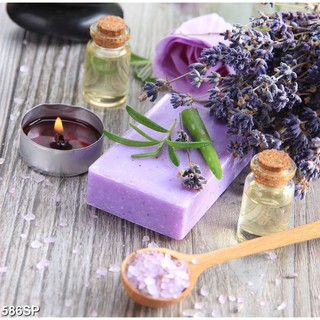 Tranh dán tường 3d spa nhẹ nhàng - tranh nail - phun xăm - salon tóc - nối mi