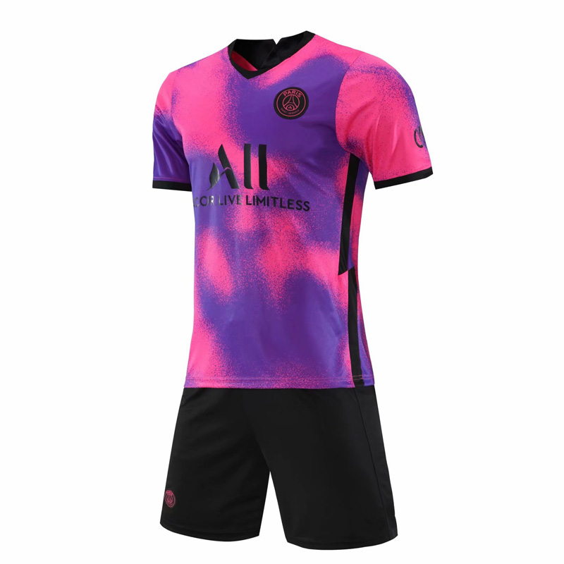 Bộ Quần Áo Bóng Đá Thể Thao Paris Saint-Germain 2021 PSG Màu Hồng Thời Trang 2020 Cho Nam