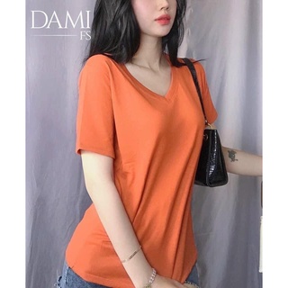 Áo phông giấy grap cổ tim mặc thoáng mát