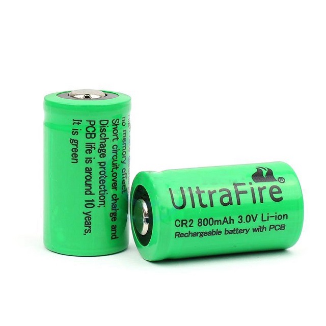 Pin sạc Ultra CR2 UltraFire 3V chính hãng - 1 viên cho máy ảnh