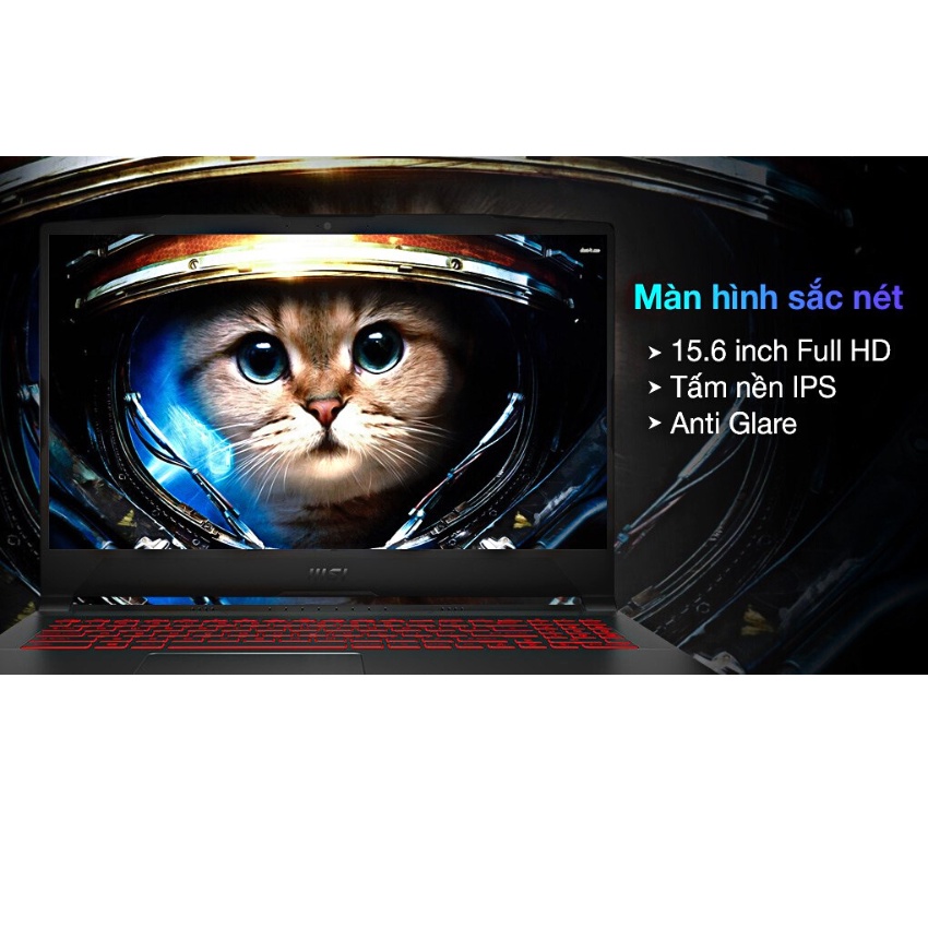 Laptop gaming MSI Bravo 15 B5DD 276VNR5-5600H/ 8GB/ 512GB/ 15.6 IPS/ WIN11