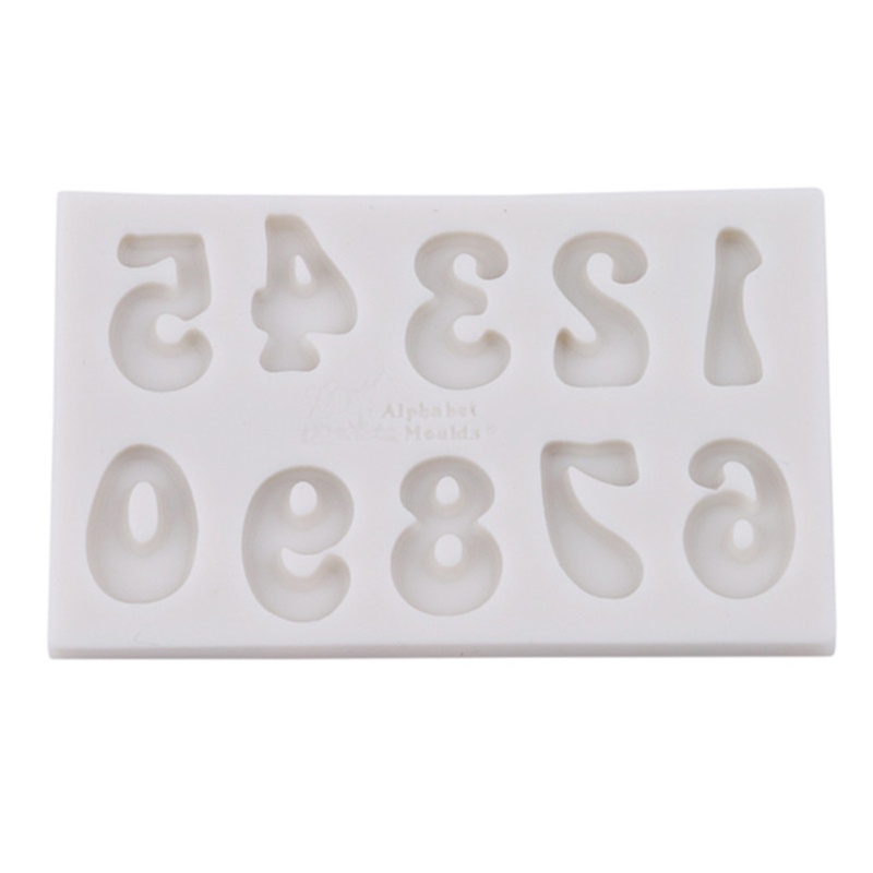 Khuôn Silicone Tạo Hình Làm Bánh Kẹo Hình Chữ Cái Và Số 3D DIY