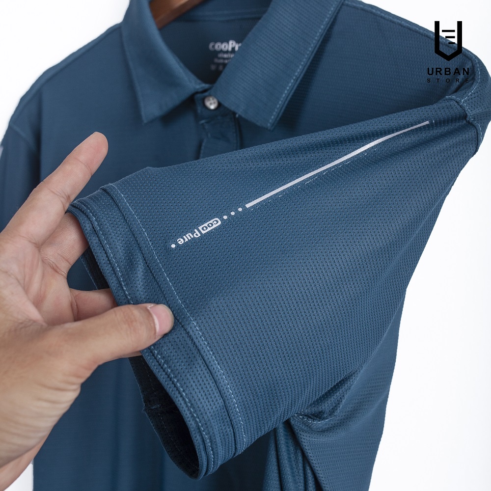 Áo Thun Polo Nam Thể Thao cooPure, Áo Thun Thể Thao Chất Liệu Rayon Thiết Kế Vạch Phản Quang Tinh Tế NO.2773 | BigBuy360 - bigbuy360.vn