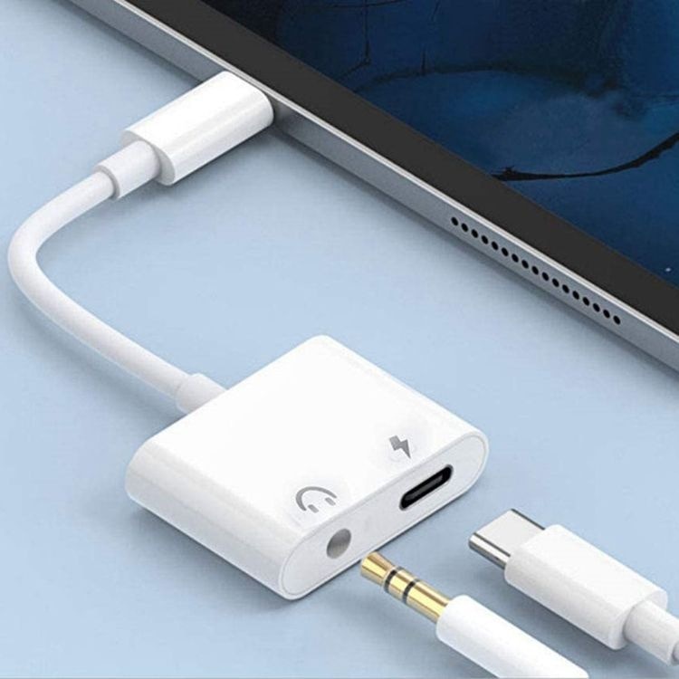 Bộ Chuyển Đổi Âm Thanh Kỹ Thuật Số Loại C Sang Tai Nghe 3.5mm Kèm Sạc PD 18W Kết Nối USB C