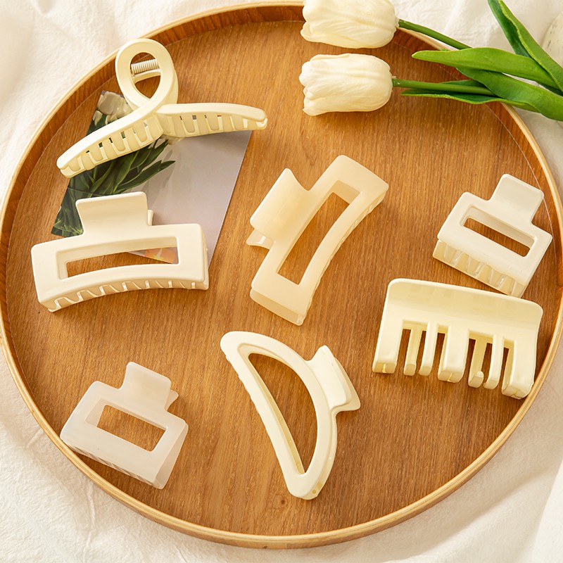 Kẹp tóc bằng nhựa acrylic phong cách Hàn Quốc thời trang cho nữ