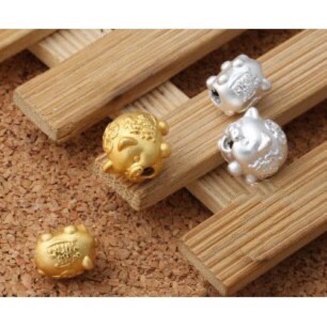 Charm heo bạc size mini -Minh Tâm Jewelry