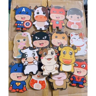 Lốc 10 bao lì xì chibi tết 2021 ( hình ngẫu nhiên)