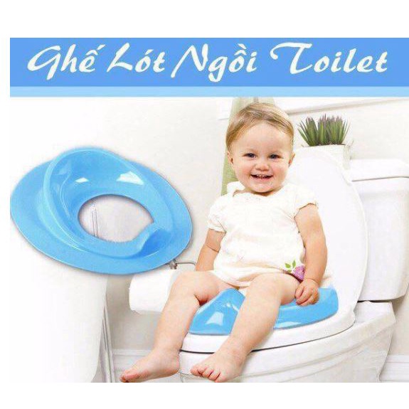 HCM FREESHIP Kệ ngồi toilet cho bé - Miếng lót thu nhỏ bồn cầu nhựa Việt