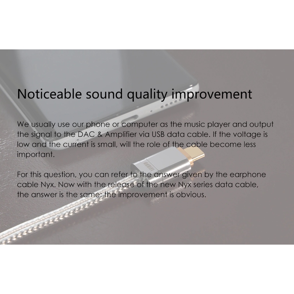 Dây USB Type C ra C ddHiFi TC09s Chinhs Hãng