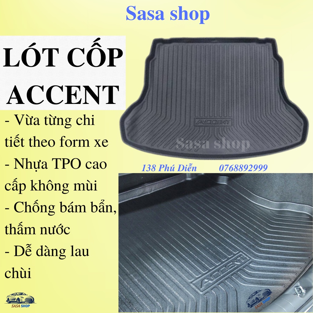 Lót cốp accent, nhựa TPO cao cấp