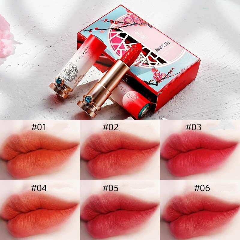 Son môi kết cấu mịn dưỡng ẩm không phai màu chống thấm nước lâu trôi