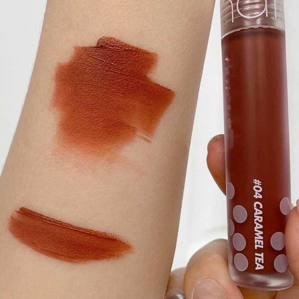 Son kem Romand Milk Tea velvet tint 04 CARAMEN TEA - cam gạch. 06 JASMINE TEA-đỏ cam trầm