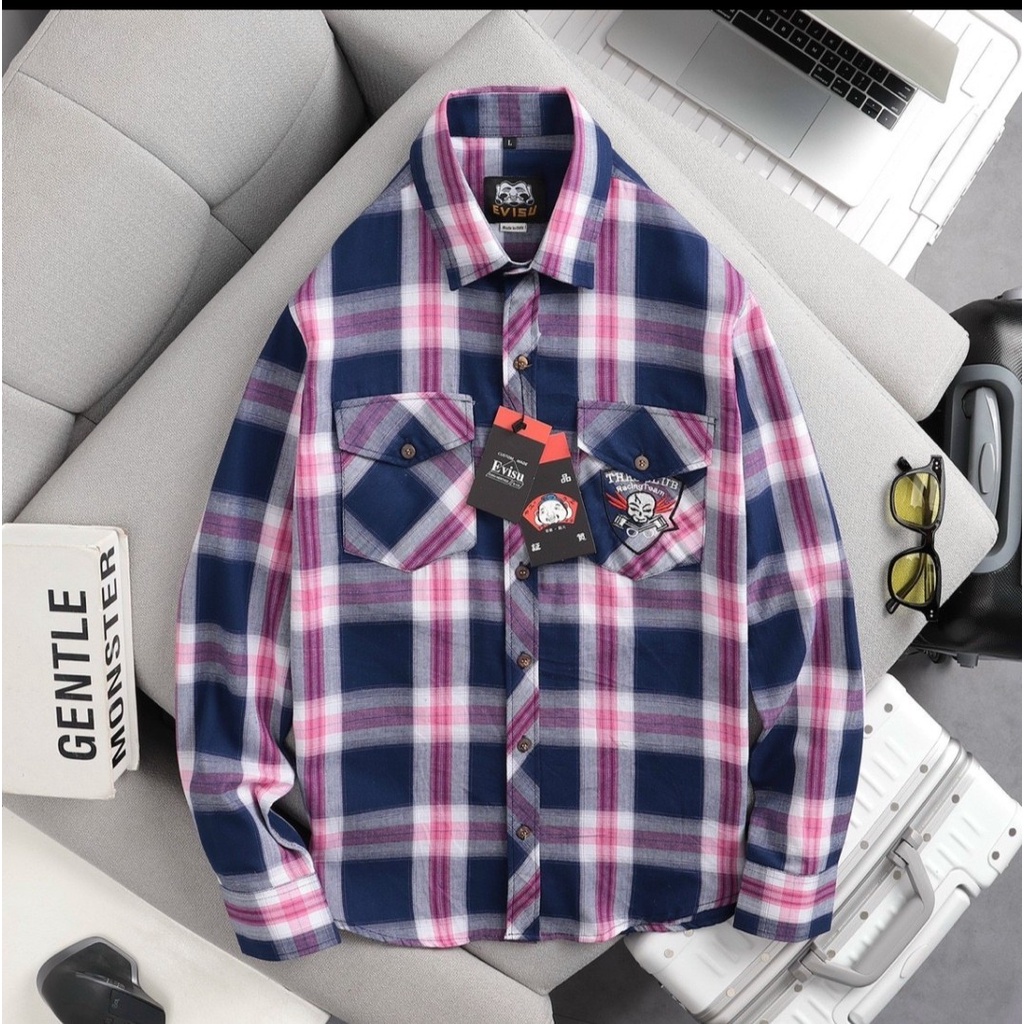 Áo sơ mi caro thêu túi  BN FASHION áo sơ mi nam nữ cao cấp do shop mua vải tự cắt giá rẻ .