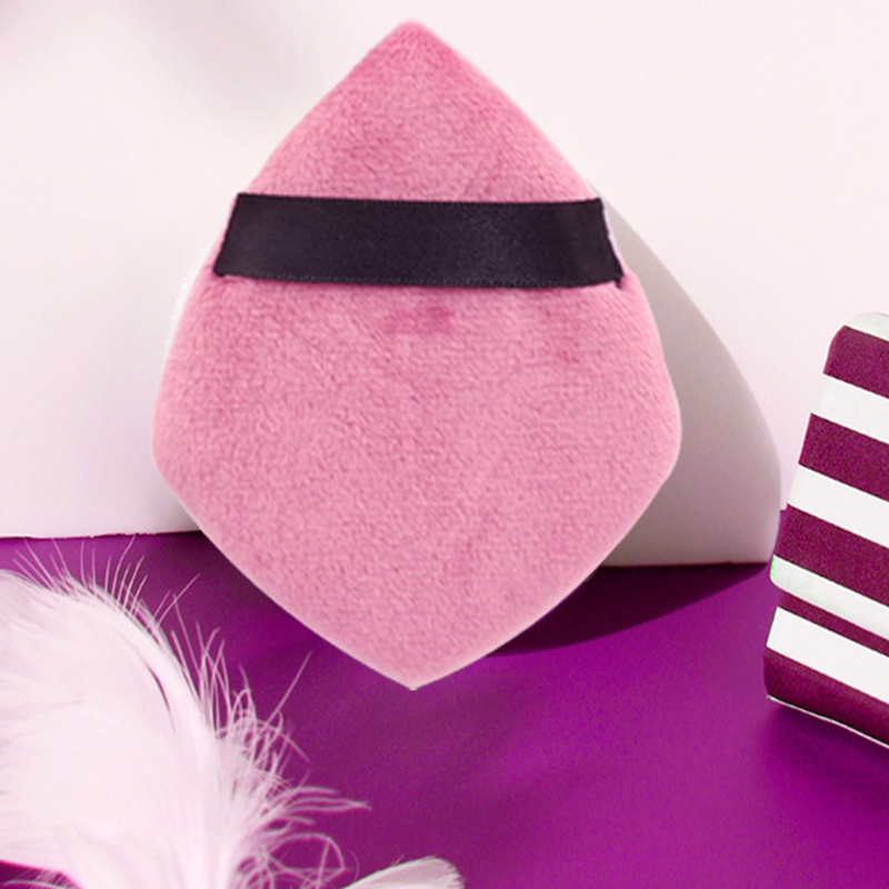 Youyo Set 2 Mút Trang Điểm Bằng Cotton Hình Thoi Cổ Điển Có Dây Đeo Dùng Cho Phấn Nền Ướt Và Khô