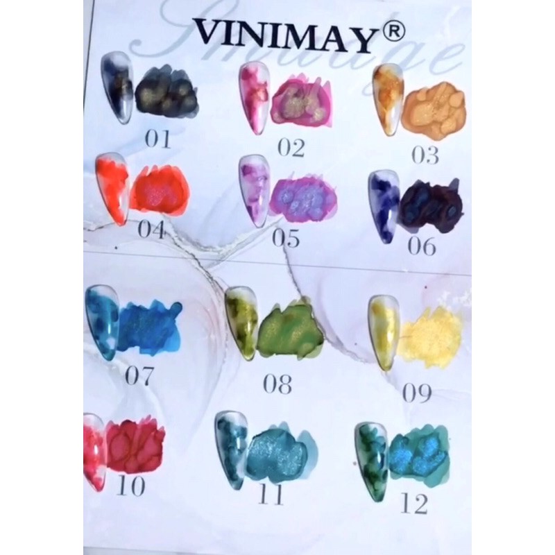 Set cồn loang nhũ Vinimay 12 chai