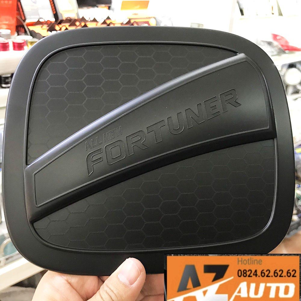 Ốp tay nắm cửa, hõm cửa, ốp đèn pha, đèn hậu, nắp xăng Fortuner 2018 - 2023 Nhựa đen nhám