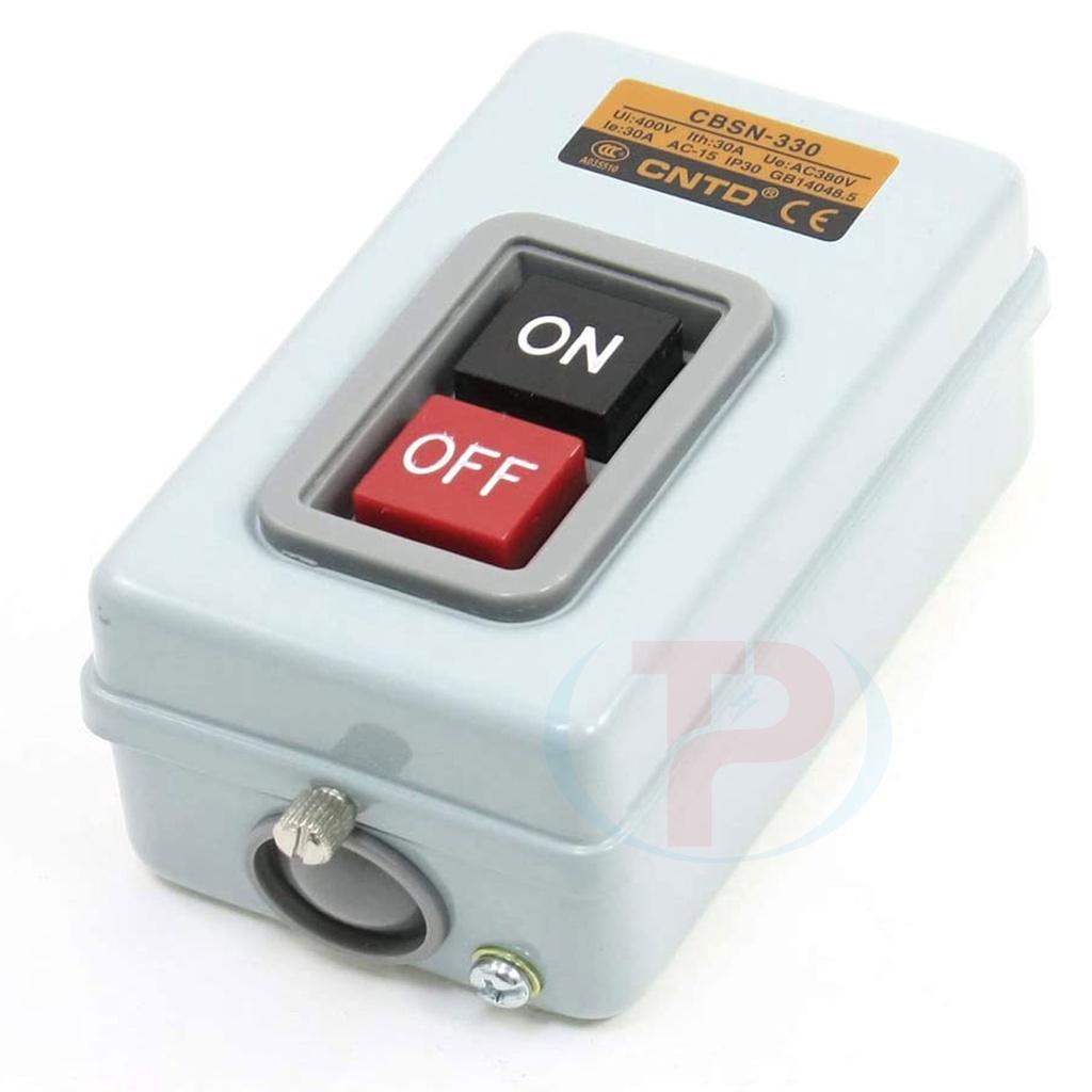Công tắc on off 3 pha 30A cbsn-330 cntd,công tắc nhấn dính cbsn-330 cntd.