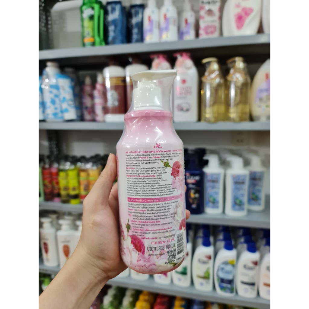 Chai Sữa Tắm Hương Nước Hoa AR Vitamin E Perfume Body Wash 400ml Thái Lan