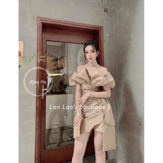 👗 VÁY 2S TAFTA XẾP LY NGỰC 3D ZÚM VẠT 👗