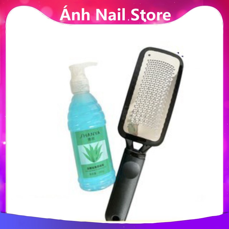 Combo mềm da chân + chà gót inox dụng cụ chà gót chuyên dụng nail