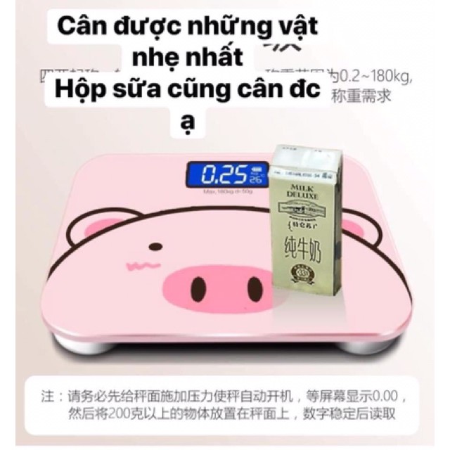 Cân Điện Tử Sức Khoẻ Hình Heo Hồng Dễ Thương 3 in 1 (CÂN HEO) HOT 2021