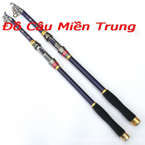 Cần Câu Rút CARBON SILVER BEAST Tím