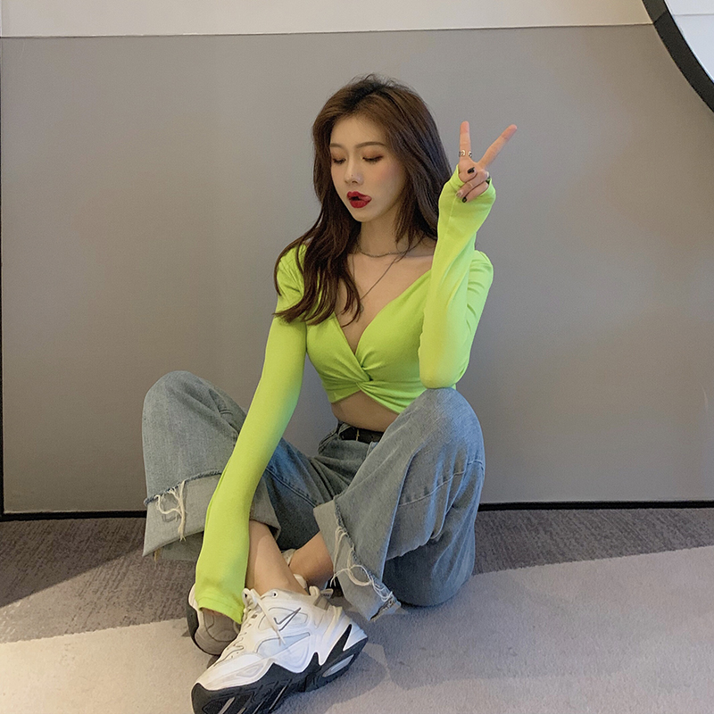 Áo Thun Dài Tay Hở Lưng Gợi Cảm Cho Nữ 2020