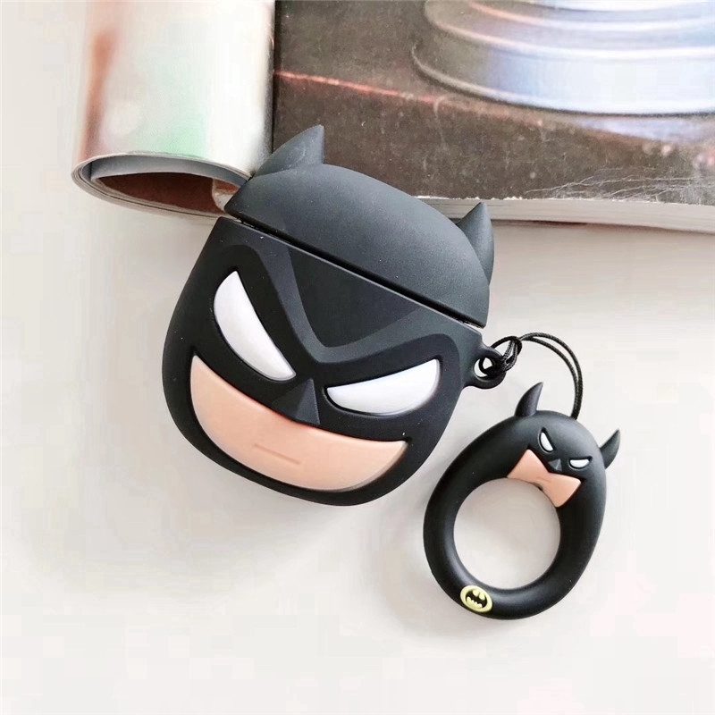 Marvel The Avengers Airpod Airpods Cover Spiderman Batman Iron Man Captain America Airpod Airpods Silicone Case