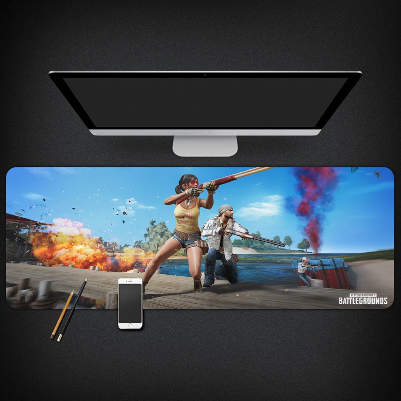 Thảm Lót Máy Tính Cỡ Lớn 60cm X 30cm In Hình Game Pubg Độc Đáo