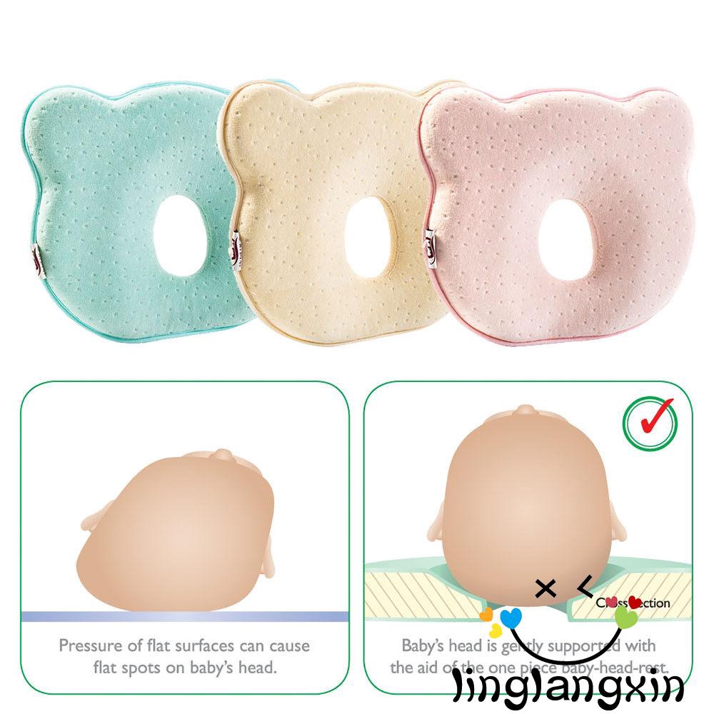 Gối cotton mềm cố định đầu khi ngủ chống lăn dành cho bé