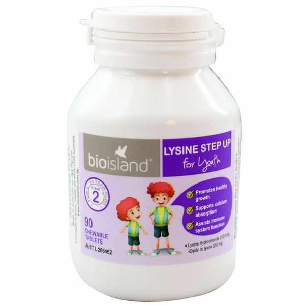 viên uống tăng chiều cao Bio island lysine step up hộp 150gr