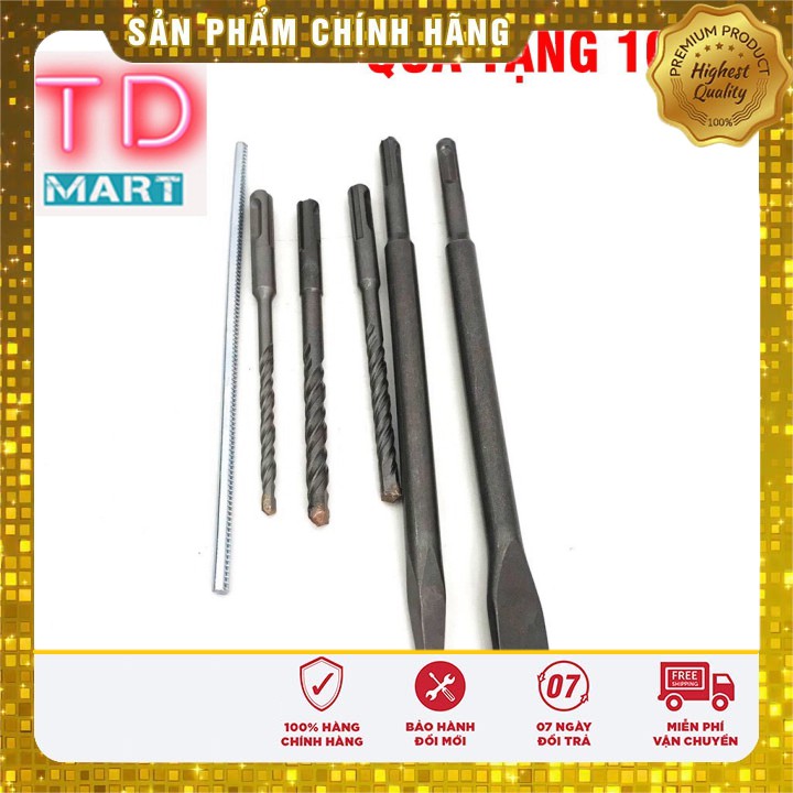 [ FREE SHIP ] Máy khoan Bê tông Nhật Bản 2-26 chính hãng, 3 chức năng, mũi gài tặng 5 mũi khoan