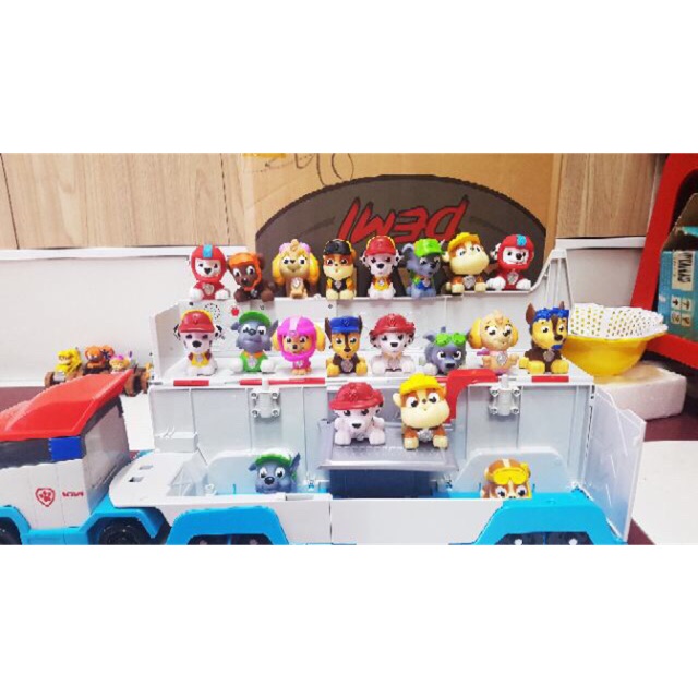 Set 5 - 10 chú chó Paw Patrol Bath Squirter nhựa mềm phun nước