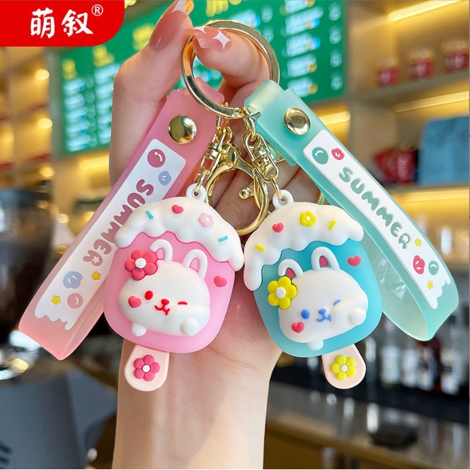 Móc Khóa Cao Cấp Hình Que Kem Cute phụ kiện Túi Xách dễ thương -Minkey