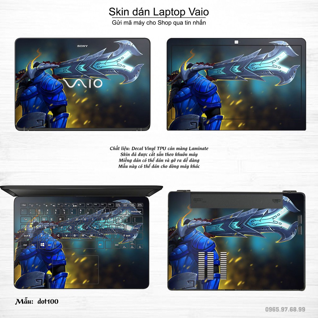 Skin dán Laptop Sony Vaio in hình Dota 2 _nhiều mẫu 17 (inbox mã máy cho Shop)