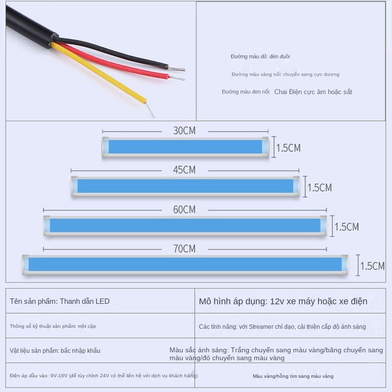 Đèn xi nhan xe máy bắt đầu quét led chạy ban ngày