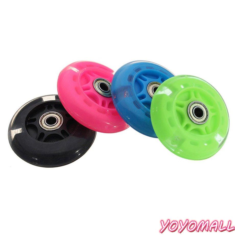 Bánh xe mini có đèn led nhấp nháy phía sau 80mm cho xe scooter