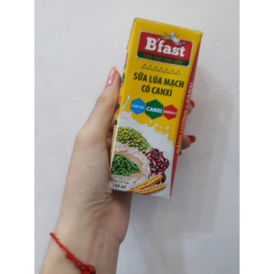 SỮA LÚA MẠCH CANXI B'FAST VỈ 4 HỘP X 180ML