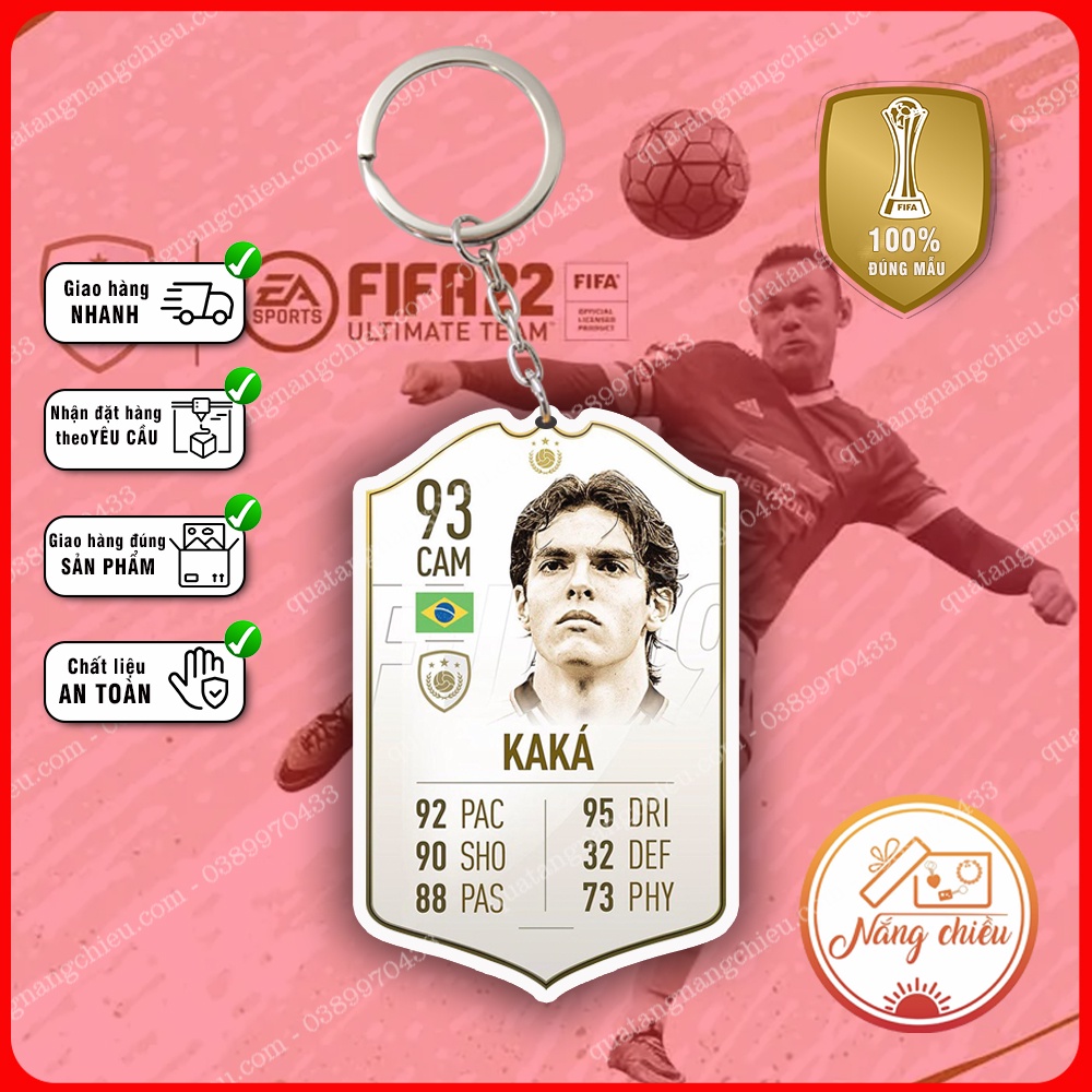 Móc Khóa Icon Kaka, Móc khóa thẻ LEGEND - ☘️MÓC KHÓA THẺ CẦU THỦ☘️