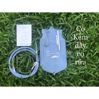 Dụng cụ thụt tháo làm sạch đại tràng, túi silicone 2 lít kèm cọ rửa, thải độc đại tràng sạch giúp cơ thể khỏe mạnh