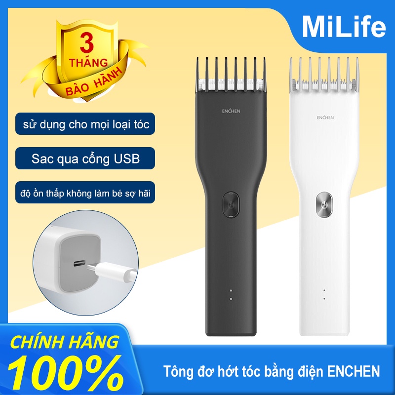 Tông đơ cắt tóc Enchen Boost cho gia đình và salon chuyên nghiệp, công suất 5W