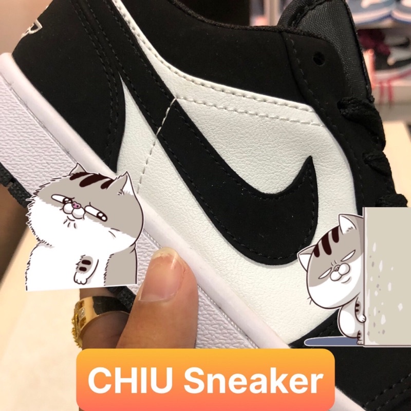 [ CHIU Sneaker ] Giày Sneaker jd1 low panda black white phiên bản cao cấp giày thể thao Jordan panda đen trắng