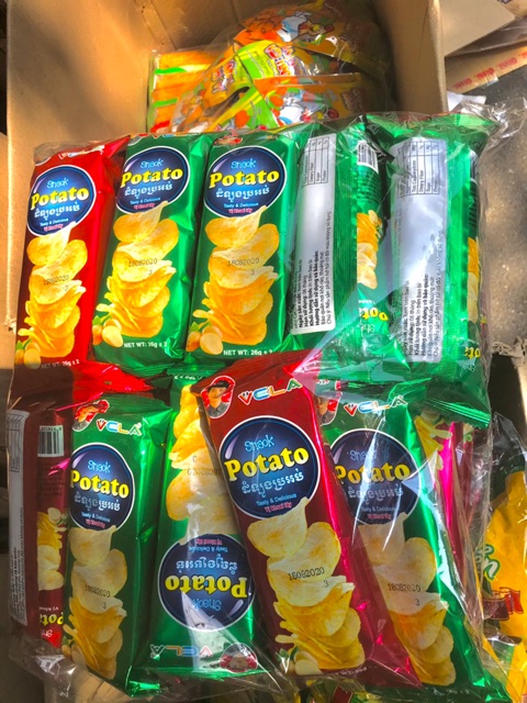 10 GÓI SNACK POTATO KHOAI TÂY CHIÊN GIÒN