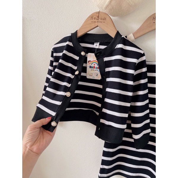 Váy body sọc siêu xinh cho bé gái đây ạ
