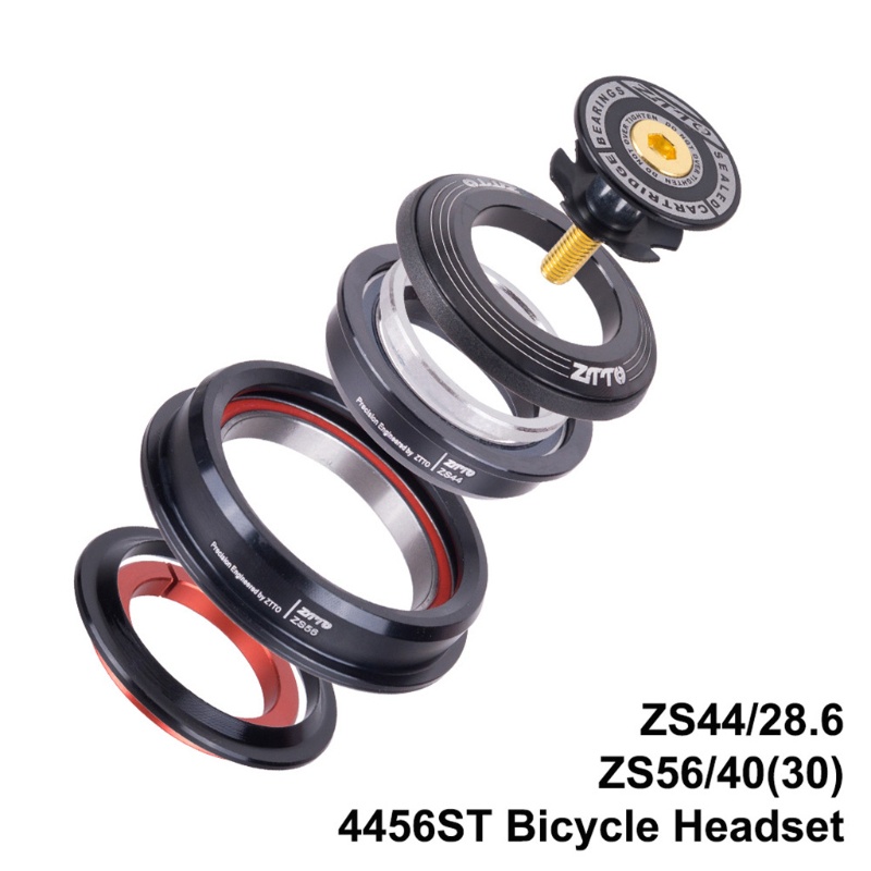Bộ Vòng Bi Kép Hình Nón Kèm Tai Nghe Cho Xe Đạp MTB ZS44 / ZS56