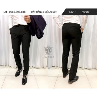 [Duy Shop] QUẦN VẢI ÂU ĐEN THIẾT KẾ RẤT ĐẸP- LỊCH SƯ <3