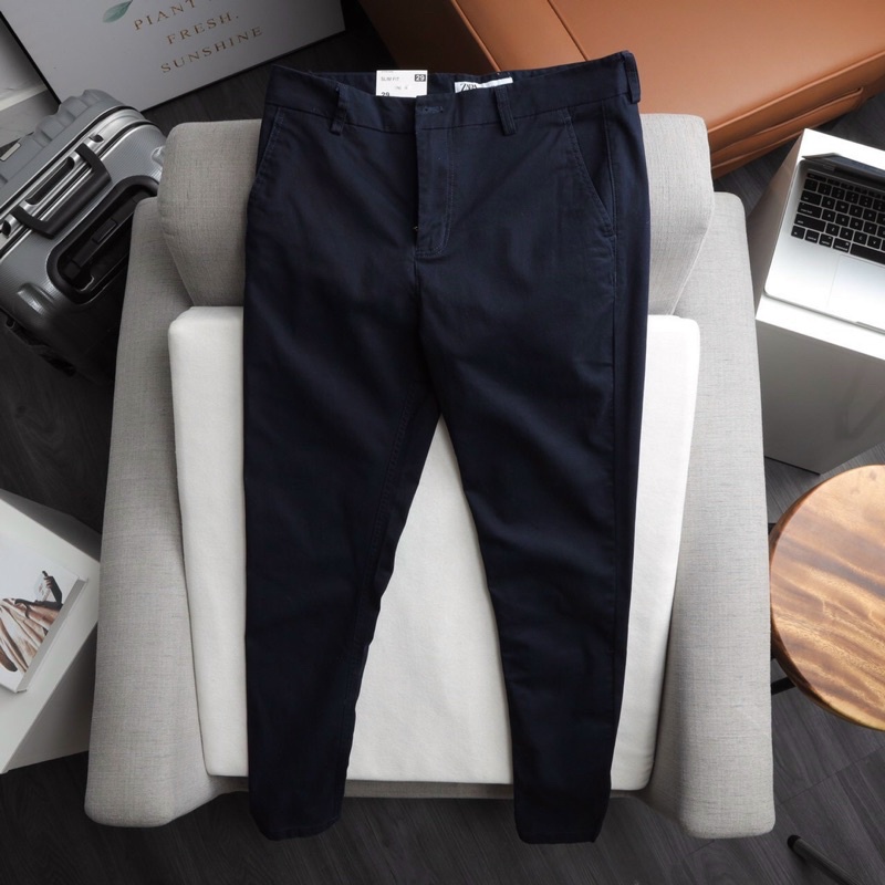 Quần dài kaki nam Zara côn From Slim fit