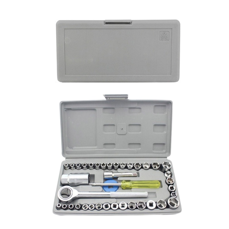 Bộ Cờ Lê 40 Món 1 / 4 '' Chuyên Dụng Cho Sửa Chữa Xe Mô Tô