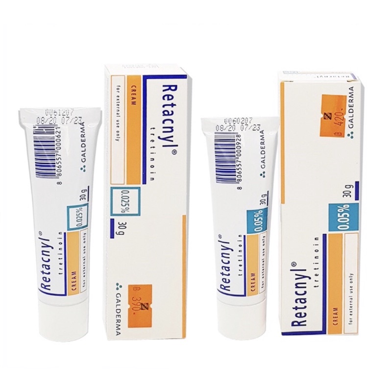 Tretinoin Retacnyl cream 0.025%/0.05% kem dưỡng chống lão hoá, giảm mụn